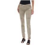 MET-Pantalon Tejano Largo de tejido elástico 70DBF0518-G291 para Mujer