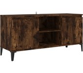 vidaXL Mueble de TV con patas de metal 103,5x35x50 cm, Mueble de Salon, Mueble TV, Mueble TV salon, Mesa de TV, Mueble tele