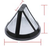 Piezas de cafetera reutilizables, filtro de café para Ph ilips HD7431 HD7432 HD7433 HD7434 HD7436
