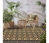 Alfombra de paja de plástico para Exteriores de 5 'x 7', alfombra de paja de plástico para Exteriores, alfubra impermeable, alfubra de Patio de liquidación para patio trasero, Terraza, picnic, Playa, campamento