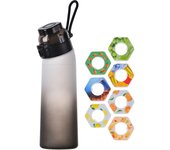 650ML Scent Flavored Water Bottle Drinking Bottle with 7 Fragrance Pods Air Water Bottle Portable Fruit Scent Water Bottle