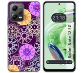 Funda Silicona para Xiaomi Redmi Note 12 5G diseño Radial Dibujos