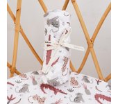HappyFlute Soft Bamboo Cotton Baby Muslin Swaddle Blanket Newborn Kids Wrap Infant Stroller Cover Nursing Towel 120*110cm