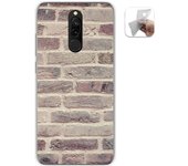 Tumundosmartphone Funda Gel Tpu para Xiaomi Redmi 8 diseño Ladrillo 01 Dibujos