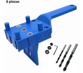 6/8/10mm Drill Bit Woodworking Dowel Jig Drilling Doweling Hole Saw Drill Guide Hole Locator For Carpentry Straight Hole Clamp