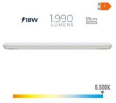 EDM Regleta Estanca LED IP65 18W 1500lm Luz Fría 5,9x59cm - EDM - 31410  Iluminación Interior Regletas Led