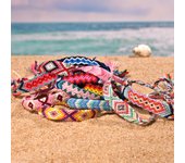 Random Color 10Pcs/Lot Friendship Bracelet for Women Summer Beach Bohemian Handmade Weave Tarnish Free Charm Bracelets for Girl