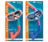 Bestway Conjunto Mascara y Tubo Junior Valvula de Purga Color Surtido +7 Años Playa y Piscina 24032