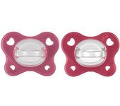 Chicco Chupete Ph Dual Soft Silicona Rosa 16-36M 2Uds