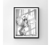 Black and White Ballet Girl Ballerina Posters And Prints Dancer Canvas Painting Wall Art Picture Home Decor For living Room