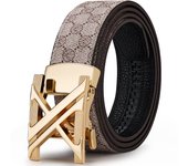 Mens Belts Luxury Designer Belts Fashion Ratcheting Belt Leather with Gift Box, Gift for Men with Gift Box