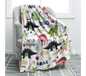 Dinosaur Blanket for Boys Jurassic Dino World Park Soft Flannel Throw Blanket Dinosaur Room Decor for Boys Gifts for Sofa Bed