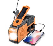 Radio portátil de Banda completa antidesastres emergencia manual multicuonal Radio Solar Máquina FM