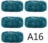 5pcs X100g Soft Velvet Yarn For Knitting Sweater Scarf Blankets Thick Crochet Yarn Threads