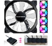 Teucer 120MM PC Case Cooling Fan Desktop Chassis Power 12V Big 4Pin Led 12CM Hydraulic Bearing Quiet Link Ventilador Radiator