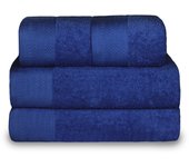 Juego de Toallas 2Baño+2Mano de 500 gsm 100% Algodón. Palck de 4 unidades. Ideal para baño, Casa, Hotel, Piscina, Toalla para Playa. Resistentes, Suaves y Absorbentes.