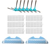Dust Hepa Filter Side Brush Mop Pad Roller Brush for Cecotec Conga 1390 Cecotec Conga 1290 Robotic Vacuum Cleaner Spare Parts