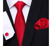 Hot Sale 7.5 cm Tie Pocket Squares Cufflink Set Necktie Pink Purple Hombre Printed  Formal Clothing Accessories Fit Party