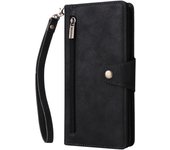 Wallet Phone Case Magnetic Buttons Zipper Leather Case For Samsung Galaxy S24 Ultra S24 S23FE S23 S22 Ultra S22 S21 Series
