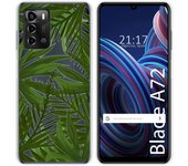 Funda Silicona Transparente para ZTE Blade A72 diseño Jungla Dibujos