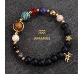 Universe Galaxy Eight Planets 12 Constellation Bracelets for Women Natural Stone Solar System Bracelets Libra Virgo Leo Jewelry