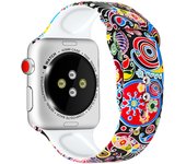 Printed band For Apple Watch ultra 49mm series 8 7 41mm 45mm44mm 40mm 42mm 38mm silicone sport bracelet iwatch 6 5 4 3 Se strap