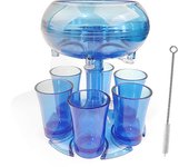 6 Shot Glass Dispenser and Holder Multiple Shot Pourer with Stopper for Cocktail Wine Party Drink Dispenser for Filling Liquids