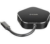 D-Link DUB-M420 - USB 3.0 (3.1 Gen 1) Type-C Negro, Plata
