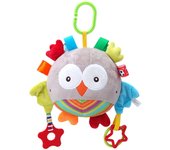 Lindo mordedor calmante muñeco cachorro conejo colorido cascabeles juguete de peluche con sonajero juguete de papel para bebé