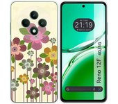Tumundosmartphone Funda Silicona para Oppo Reno 12F 4G / 12 F 5G diseño Primavera En Flor Dibujos
