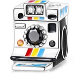 New 925 Silver Princess Life Vlog Camera Hair Clip Charms Beads Fit Pandora 925 Original Bracelets DIY Jewelry Birthday Gift
