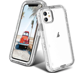 3 IN1 Heavy Duty Transparent Armor Phone Case for IPhone 16 15 14 11 12 13 Pro Max XR XS Max 7 8 Plus Otter Case Box Cover