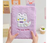 Cat Plush Tablet Case ipad pro case Girls Cartoon Soft and Cute IPad Inner Tank Case Protector Handbag 9.7-11 Inch IPad