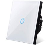 AXUS EU Touch Switch AC100-240V Led backlight Panel Tempered Crystal Glass wall Light sensory Switches 1/2/3 Gang Interruttore