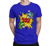 70s 80s Arcade Game Bubble Bobble T-Shirt Men 100% Cotton Short Summer Sleeve Casual Plus Size Shirt Adults Fashion Streetwear