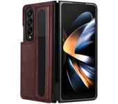 PU Leather Purse Phone Case for Samsung Galaxy Z Fold 6 5 4 3 Fold5 Fold4 Fold65G Pen Slot Card Holder Shockproof  Stand Cover