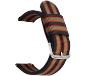 20mm 22mm Woven Nylon Strap for Samsung Galaxy Watch 6 4 5 Pro Quick Release Canvas Band for Huawei Watch GT 2/3 Amazfit GTS Bip