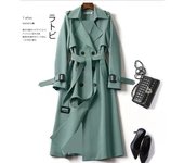 2024 Spring Autumn Women's Windbreaker New Korea Fashion Trench Coat with Belt Ladies Streetwear Loose Khaki Long Overcoat Women