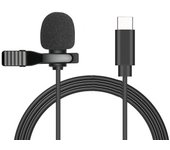 Portable 1.5m Lavalier Mini Microphone Type C Condenser Clip-on Lapel Mic Wired Usb USB-C 3.5mm Microfon for Mac Laptop PC Phone