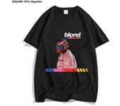 Frank O-ocean Blond R&B Music T Shirts MEN 100% Cotton Tshirts Handsome T-shirts Letters Sense of Design Manga/Comic O-neck Tops