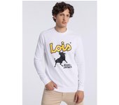 Sudadera LOIS JEANS con Gráfica - Tallaje en Pulgadas - Modelo 132037
