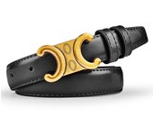 Fashion Women Genuine Leather Belts High Quality Gold Buckle Best Matching Dress Jeans Belts for women