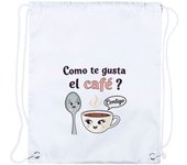 3 Mochilas de cuerdas frase bonita amor san valentin aniversario novios café juntos contigo playa piscina picnic excursion