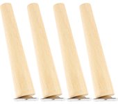 4Pcs Furniture Legs Wooden Solid Furniture Feet Oblique Straight Non-slip Table Chair Feet Replacement Feet Floor Protector Home