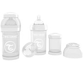 Twistshake Biberón Anticólico Blanco Talla S +0M 180 ml