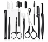 New Eyebrow Trimmer Set Scissors Tweezers Eyebrow Razor Scraping Eyebrow Comb Razor Eyebrow Clip Makeup Tools Sets