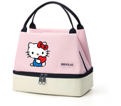 1pcs Hello Kitty Insulated Lunch Bag, Portable Lunch Box Storage Bag, Foldable Insulated Cooler Handbag For Office School Picnic