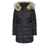 Only mod. 15304781 Chaqueta 3/4 con capucha con pelo