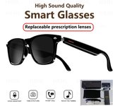 2024 Cámara inteligente música gafas de sol auriculares inalámbricos Bluetooth auriculares HIFI sonido auriculares conducción gafas manos libres llamada