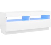 vidaXL Mueble de TV con luces LED 100x35x40 cm, Mueble de Salon, Mueble TV, Mueble TV salon, Mesa de TV, Mueble tele